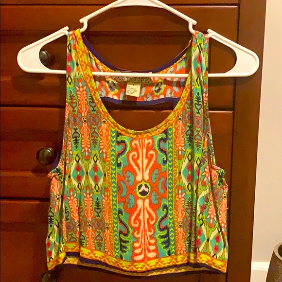 Colorful Cropped Tank - Picture 1 of 2